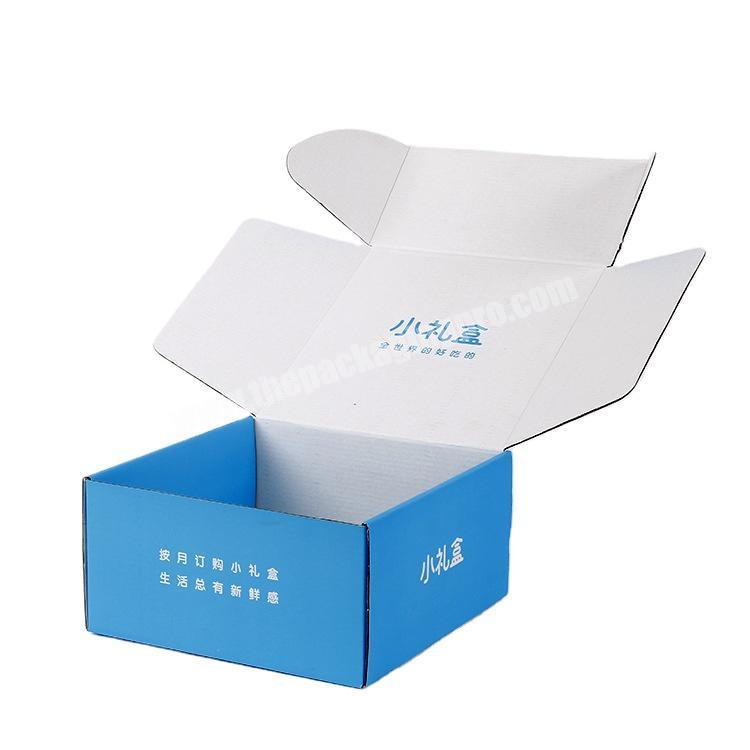 Customized environmentally-friendly transportation corrugated paper printed packaging mail box packaging box gift box with logo