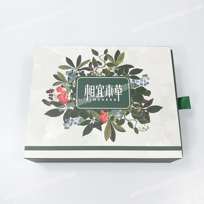 Customized Face Mask Paperboard Gift Packaging Boxes with Sliding Drawer