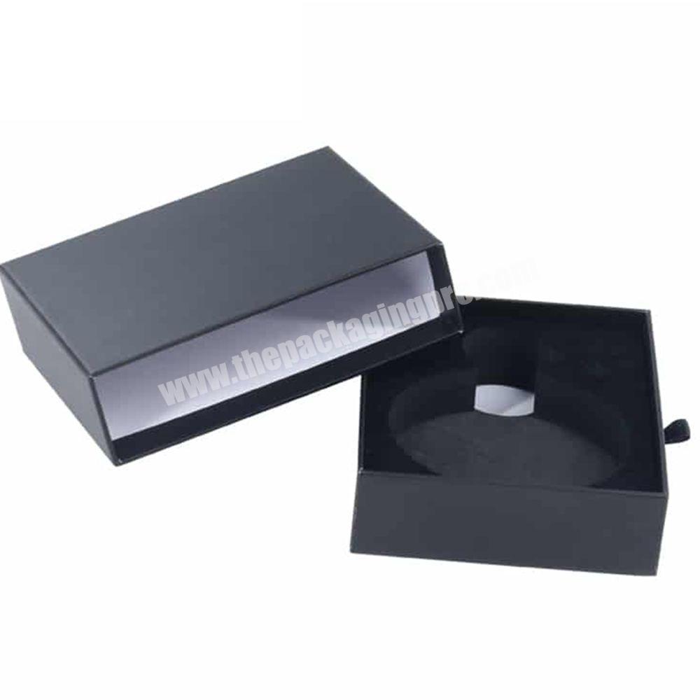 Customized Factory Price Manufactory Supplier Shoe Magnetic Drawer Black Box