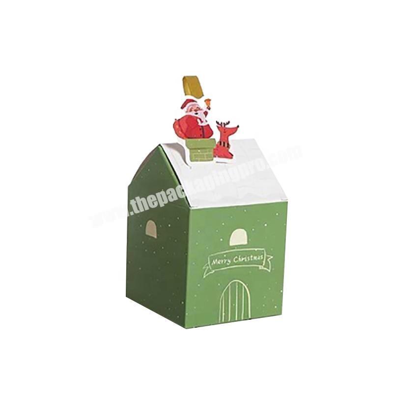 Customized fashion print LOGO size gift small cake and candy paper gift box