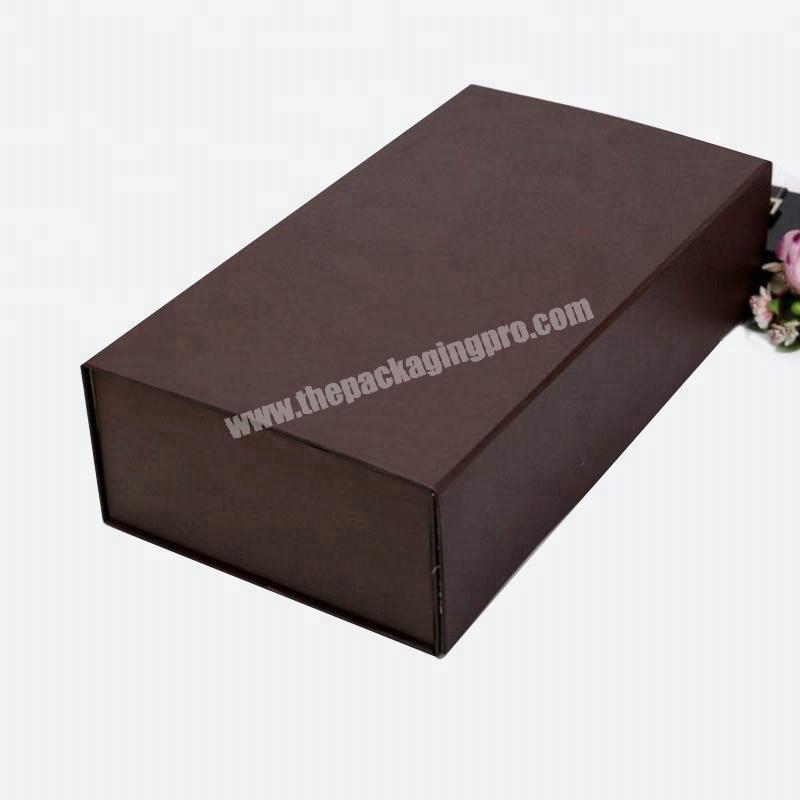 Customized foldable cardboard paper gift box with magnet closing