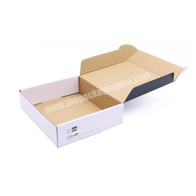Customized Foldable Colourful Boxes Printing Moving Packaging Black Corrugated Cardboard Carton Mailer Shipping Mail Box