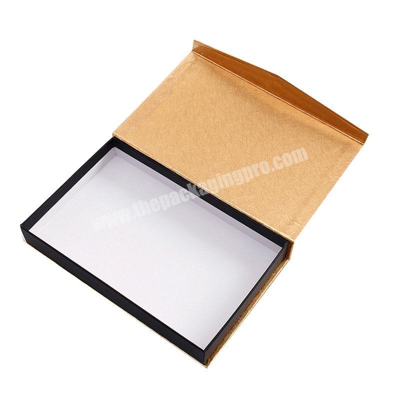 Customized Foldable Eco Brown Kraft Paper Packaging Magnetic Gift Boxes With Ribbon for Chocolate Cosmic