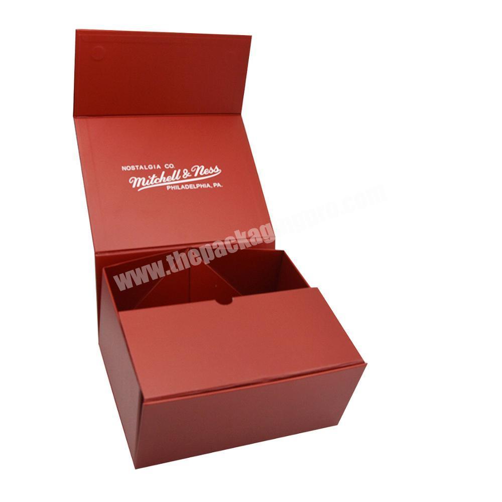 Customized folding box with magnetic closure cardboard paper packaging for hair extension