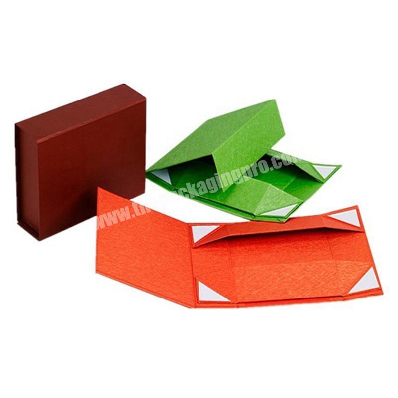 Customized folding cardboard box magnetic closure gift box