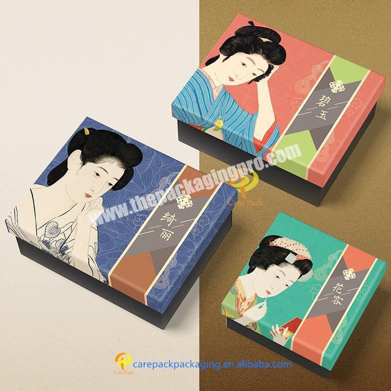 Customized geisha Japanese kimono luxury gift packaging box for costume