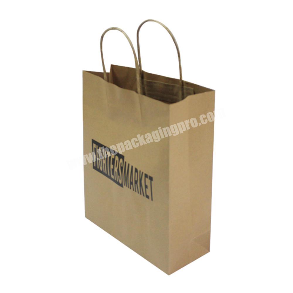 Customized Gift Custom Luxury Shopping Wine  Bottle Large Packaging Handle Kraft Paper Bag