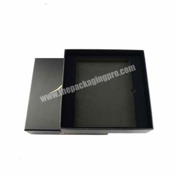 Customized gold foil stamping logo hat packaging box with lid
