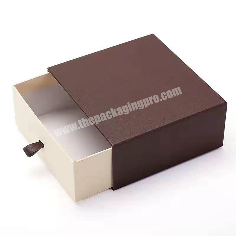 Customized hard cardboard gift box with clothing packaging drawer boxes