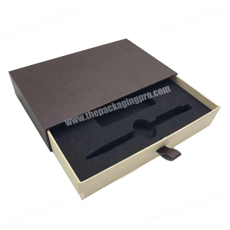 Customized Hard Paper Phone Shell Packaging Box Mobile Phone Case Drawer Box With Foam Insert