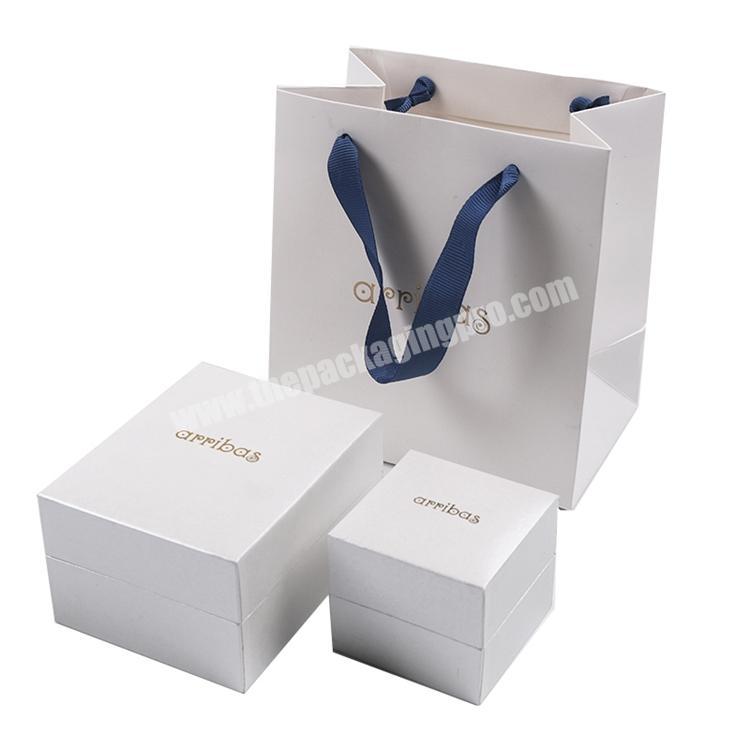 Customized High-End plastic Packaging Box filling paper flip jewelry box and Storage Box Case