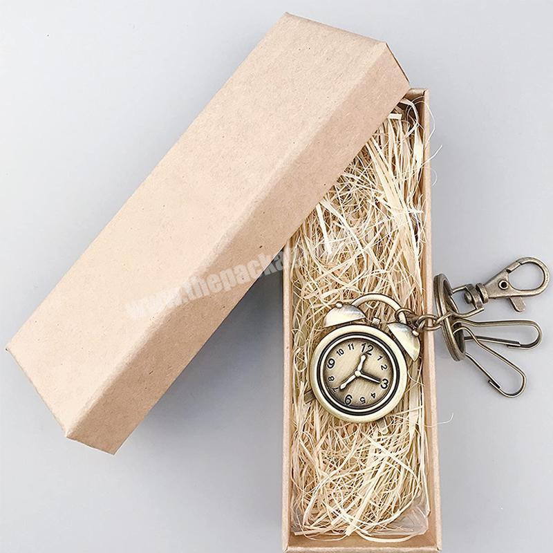 Customized keychain paper boxes key chain gift box kraft packaging box
