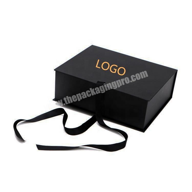 customized large empty magnetic gift boxes luxury ribbon