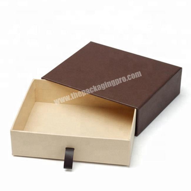 Customized large hot stamping logo rigid gift drawer box