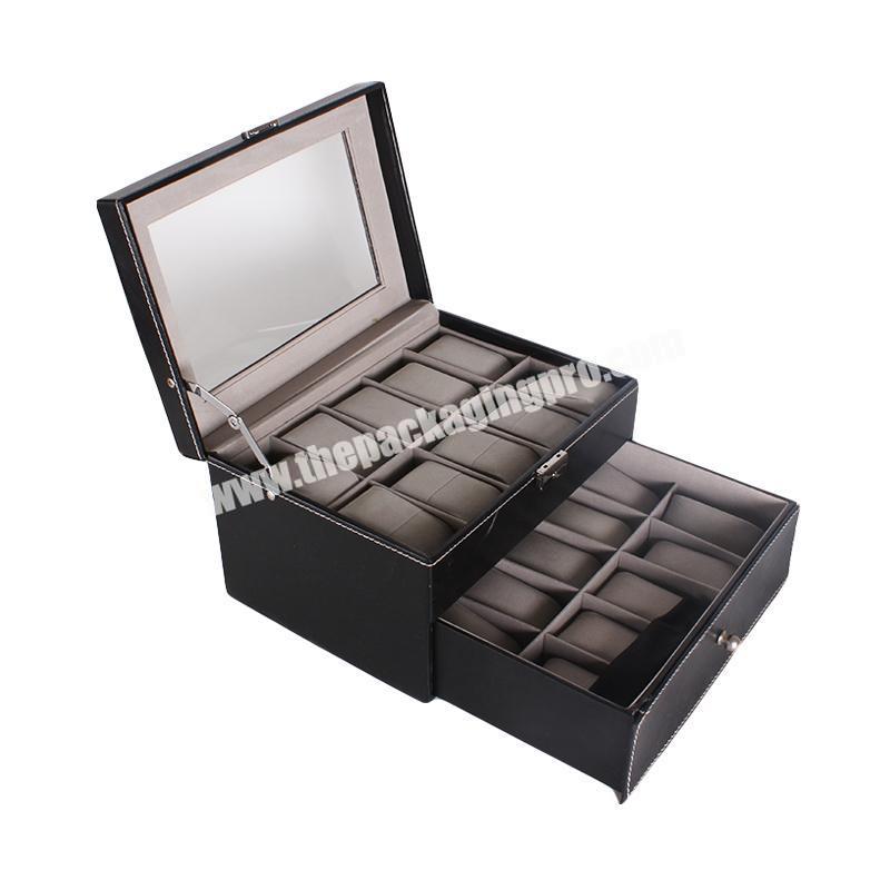 Customized Logo Black High-end Watch Jewelry Receiving Sliding Box Yiwu Manufacturer Packaging Cosmetic Cardboard Box
