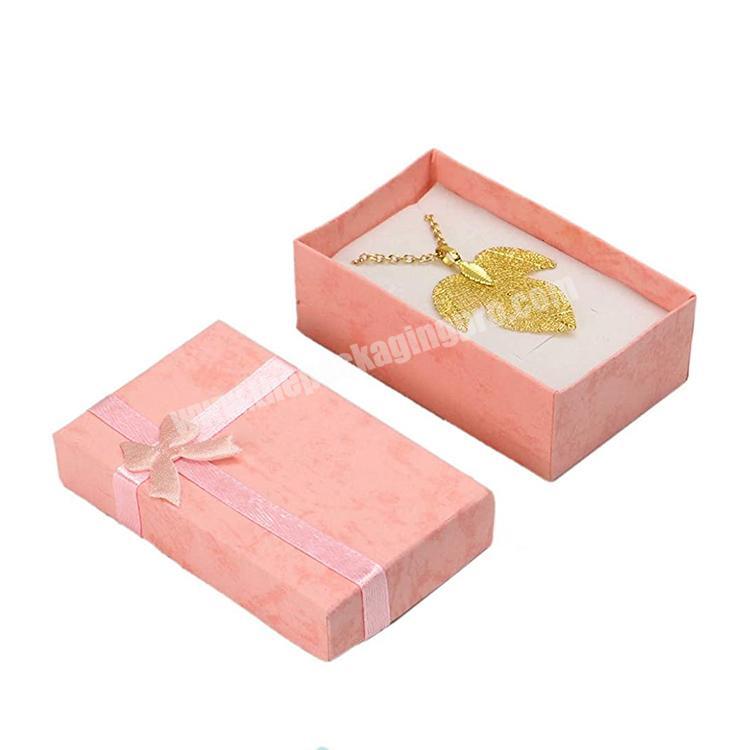 Customized Logo Eco Friendly Creative Display Jewelry Gift Boxes For Necklace Rings
