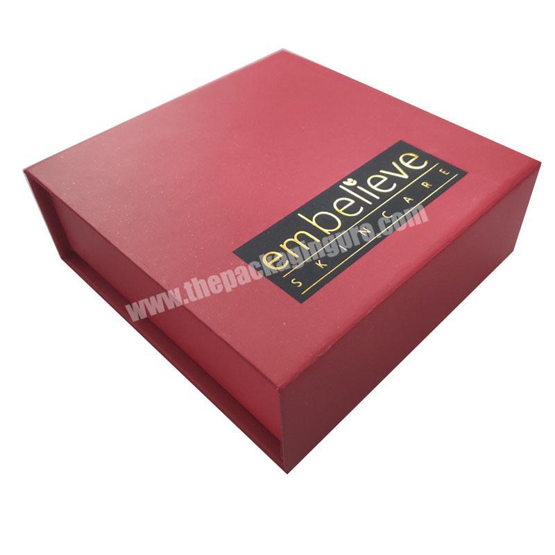 Customized Logo Lovely Red Girly Skin Care Cosmetics Gift Box
