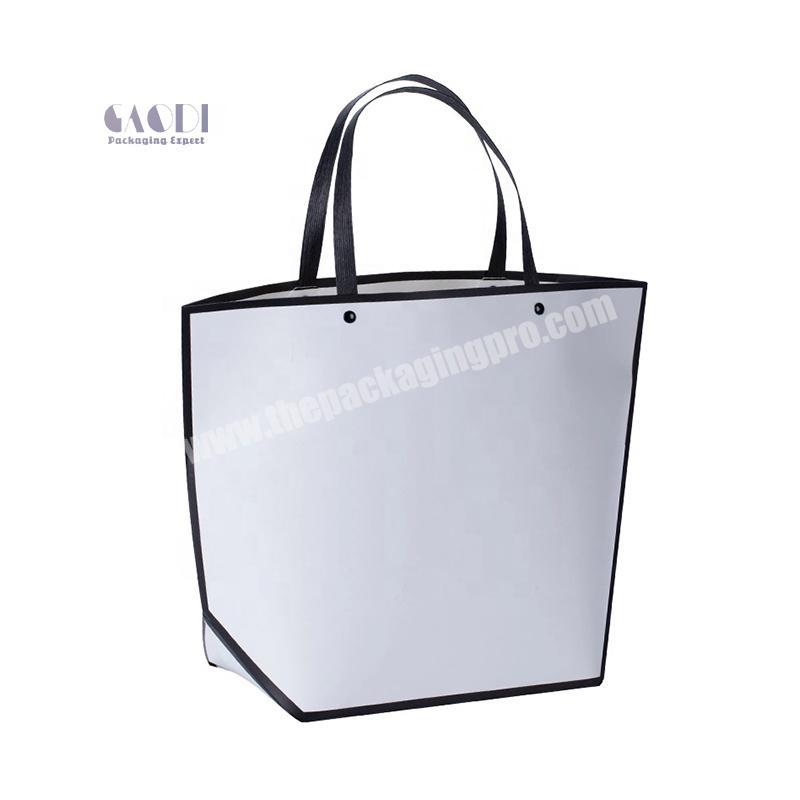 Customized Logo Luxury Special Shape Paper Shopping Unusual Gift Bag With Handle