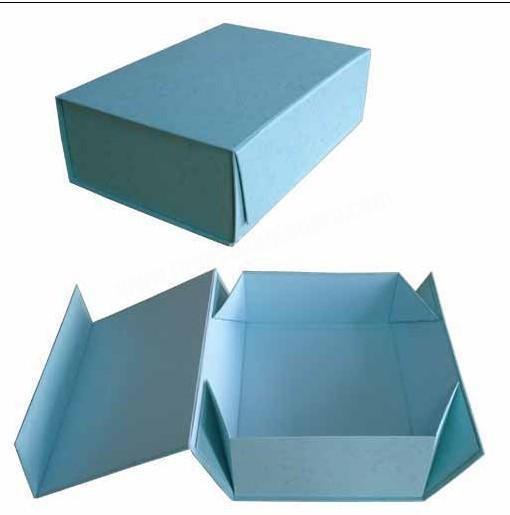 Customized logo printed luxury cardboard folding magnetic gift paper box