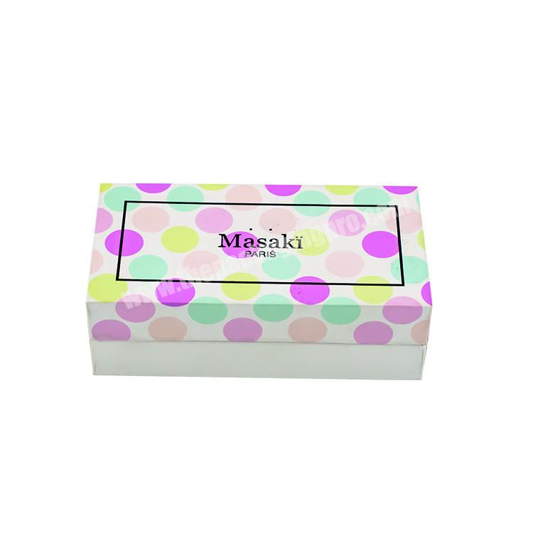 Customized logo printed luxury small square lid and base cardboard paper boxes for gift packaging