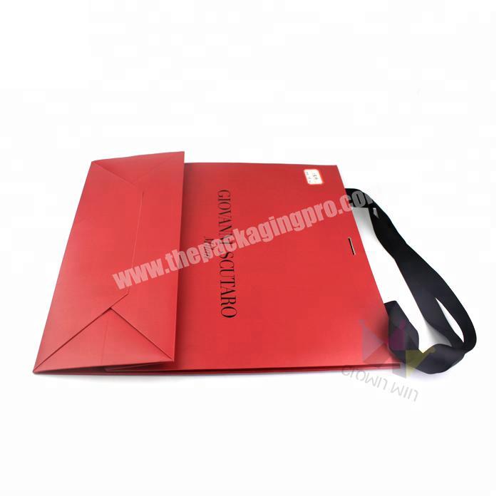 Customized Logo Printing Shopping Paper Bag With Handle