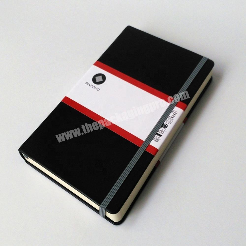 Customized Logo PU Leather Cover Business Notebook Eco-friendly Paper Diary