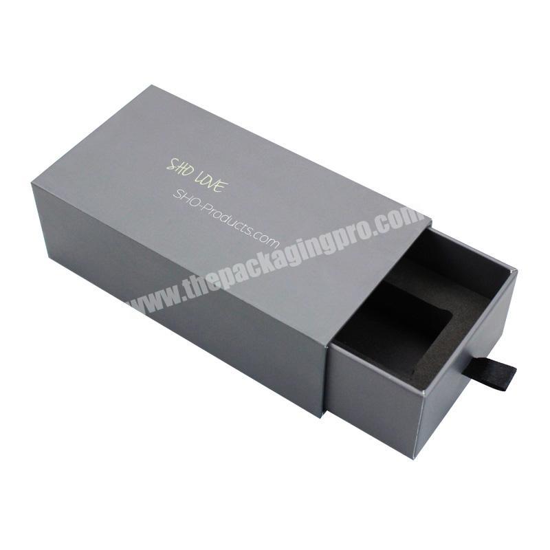 Customized Luxury Cardboard Slide Drawer Gift Box, Cosmetic 15ml Bottle Perfume Beauty Packaging Boxes with EVA insert