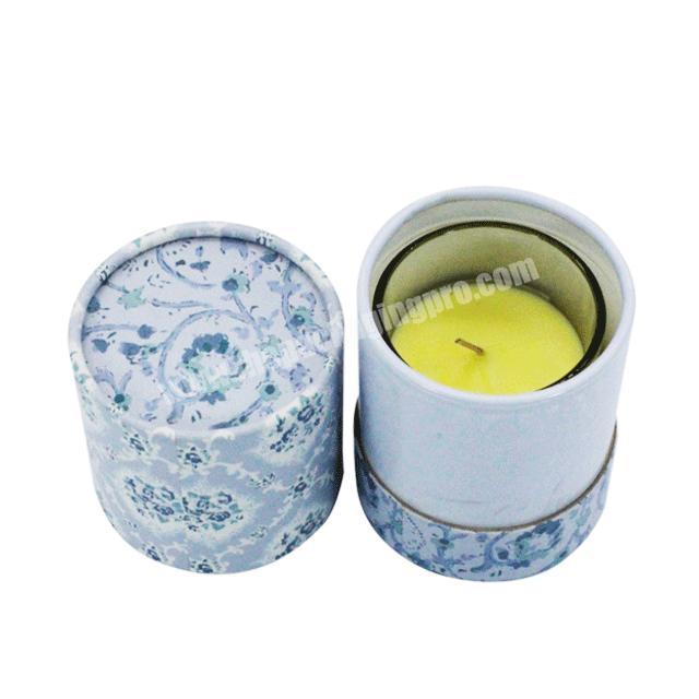 Customized Luxury Packaging Rigid Cardboard Paper Round Tube Candle Box