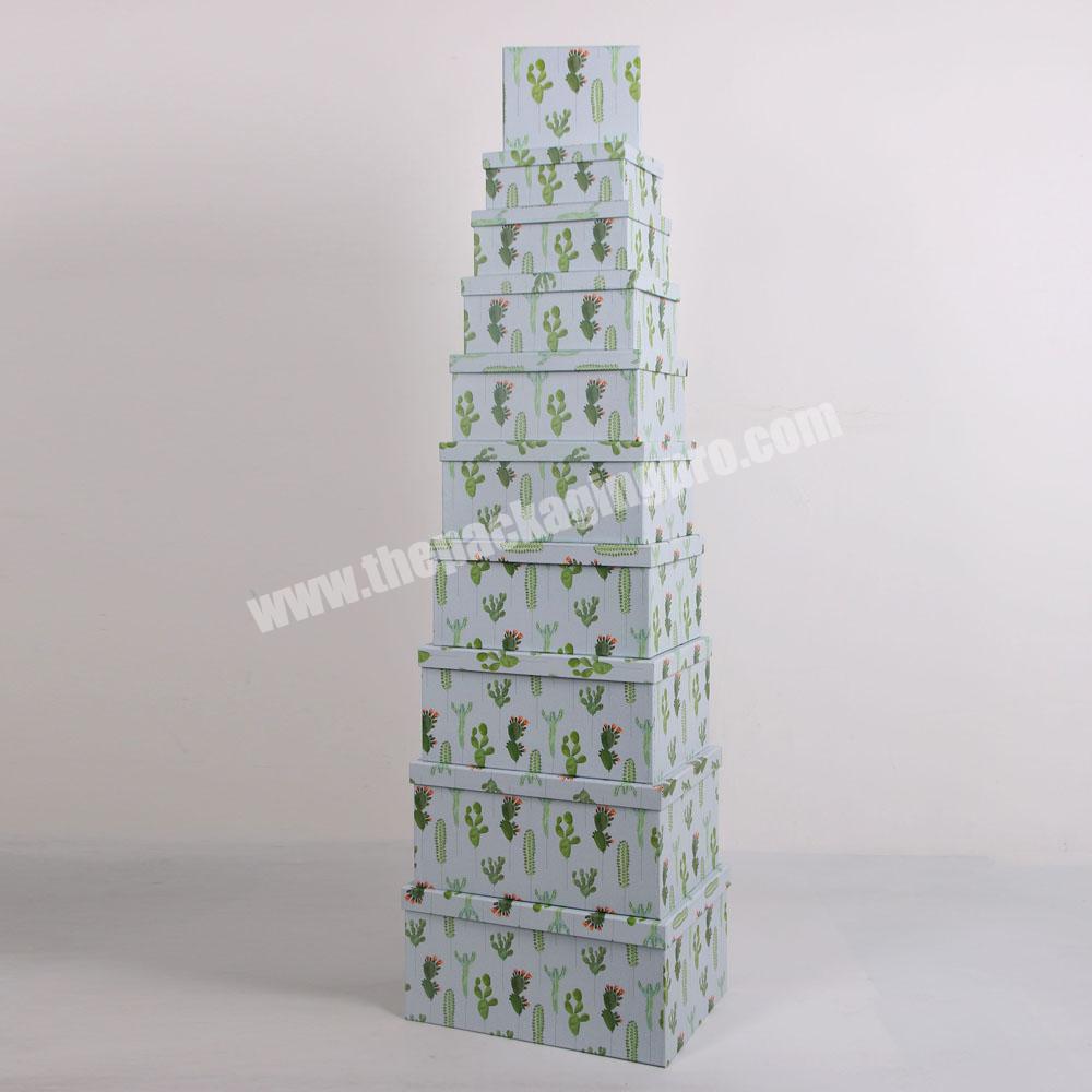 Customized Luxury Rigid Cardboard Gift Boxes With Lid For Ornament