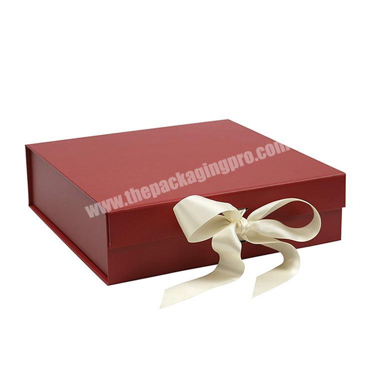 Customized Magnet Folding Boxes With Ribbons Luxury Gift Boxes For Gift Packaging Boxes For Clothes