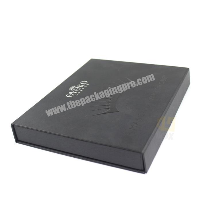 Customized Matte Black Gift Box For Eyeshadow And Lipstick CrownWin Packaging