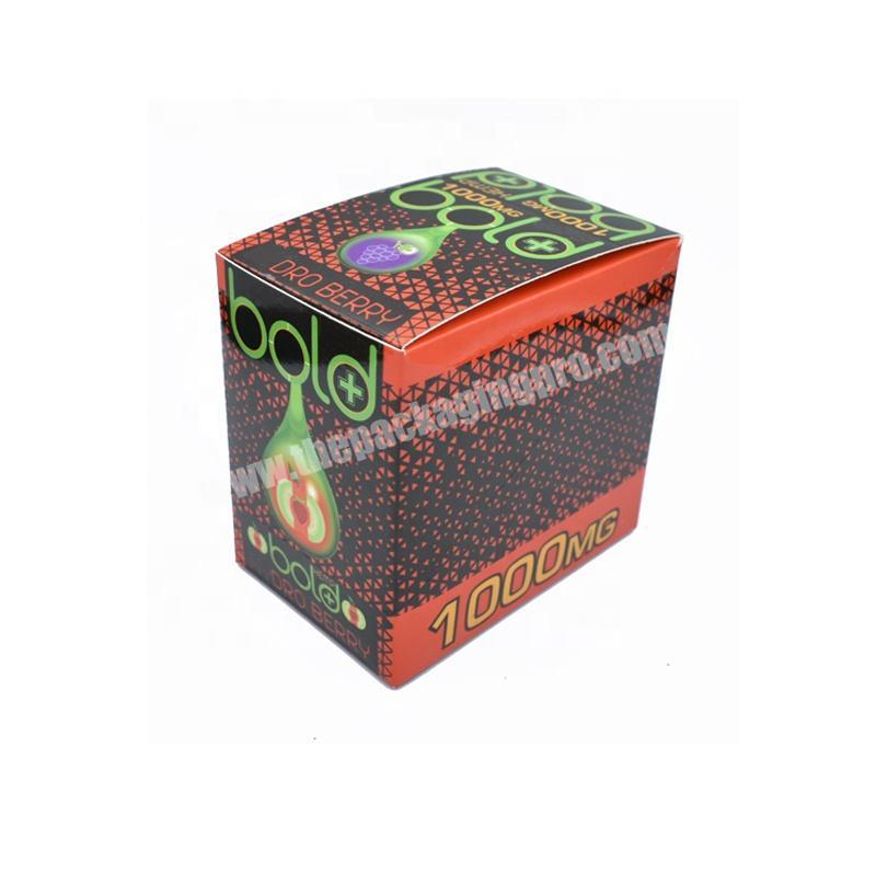 Customized package art paper Packaging lip balm foldable display box