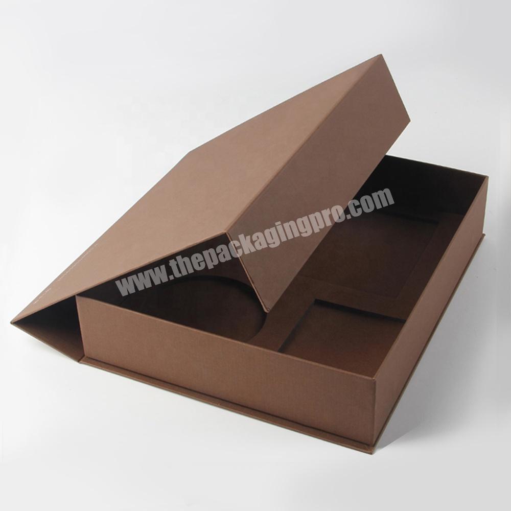customized packaging wedding invitation make up nesting shoe gift jewelry kraft paper eyelash necklace foldable box