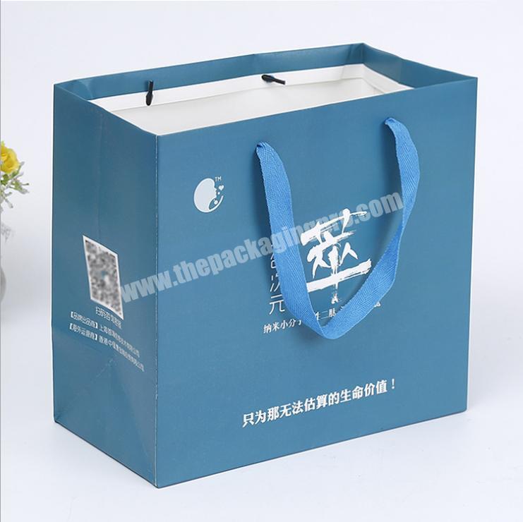 customized paper bags luxury paper bag with ribbon paper bag supplier