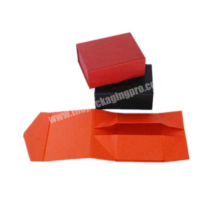 Customized Paper folding box bag flat custom logo package