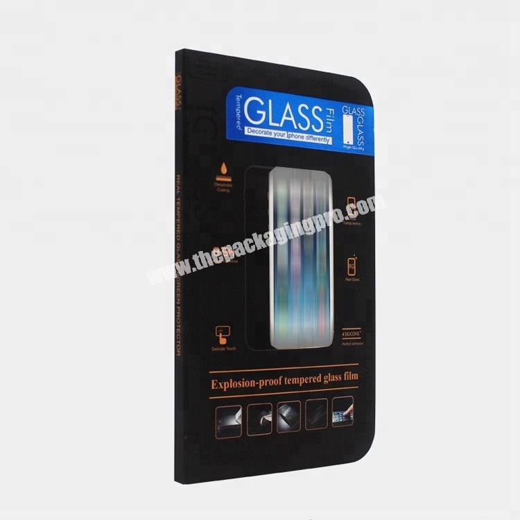 Customized Paper Tempered Glass Screen Protector Retail Packaging Box
