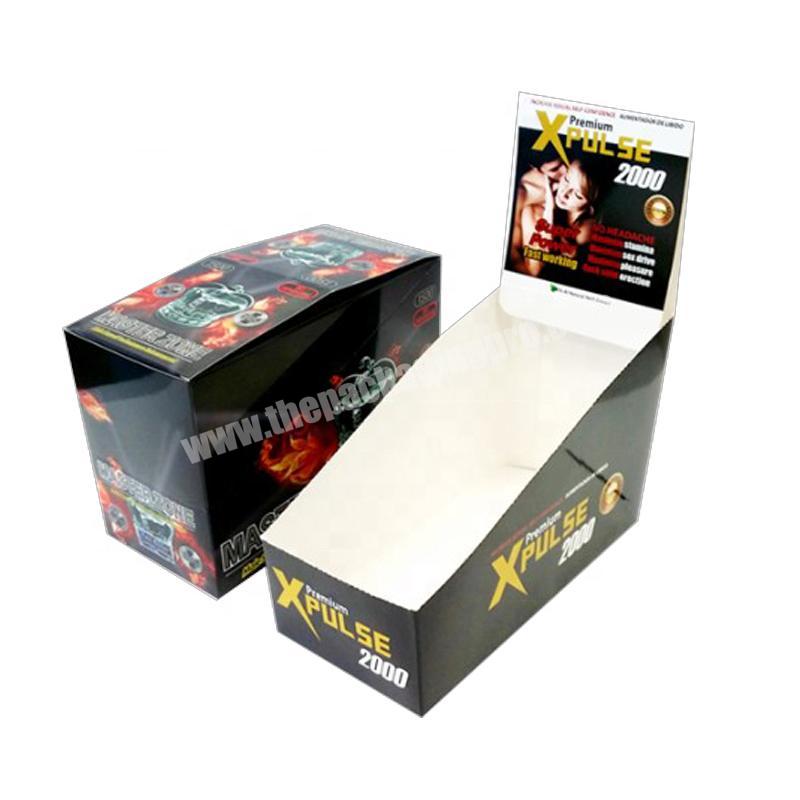 customized Paperboard cardboard counter pop display box packaging