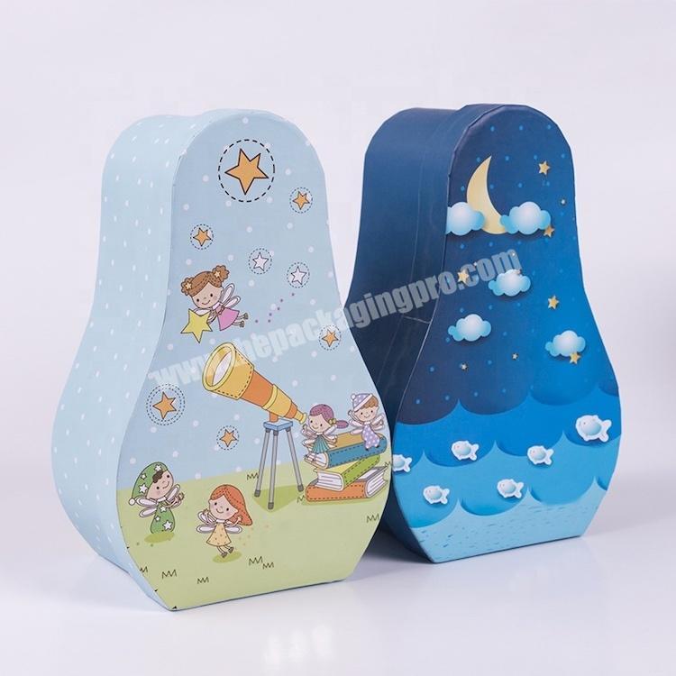 Customized personalized toy paper box special-shaped assembly drawing packaging box gourd gift box cartoon