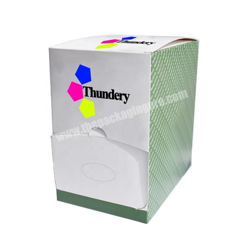 Customized POS package artpaper Packaging tear away display box for lip balm