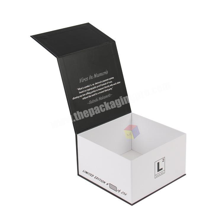 Customized print brand folding snapback hat packaging box