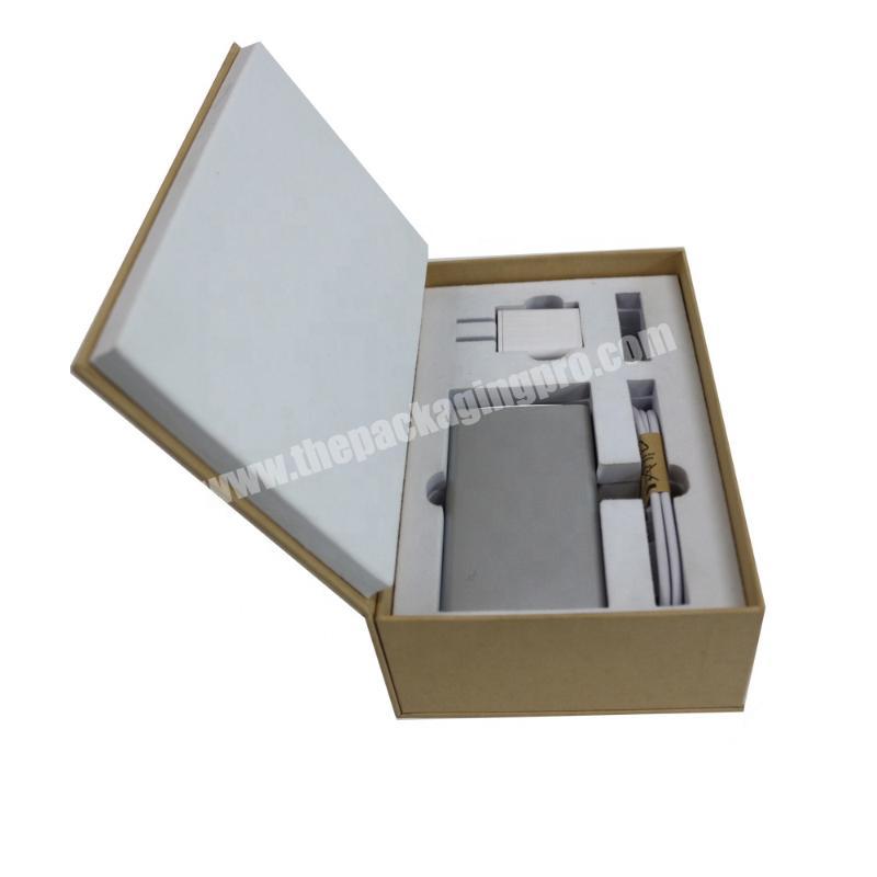 Supplier customized printed cardboard  paper mobile phone charger packaging electronic box