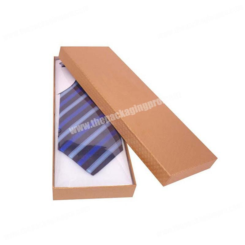 Customized printed cardboard paper tie gift box