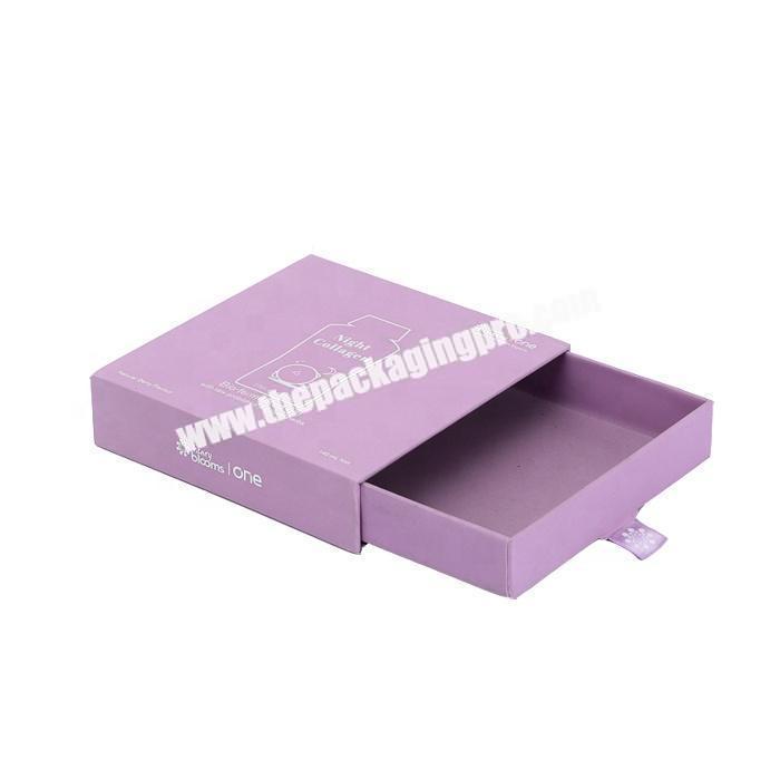 Customized printed design pull out paper packaging gift box