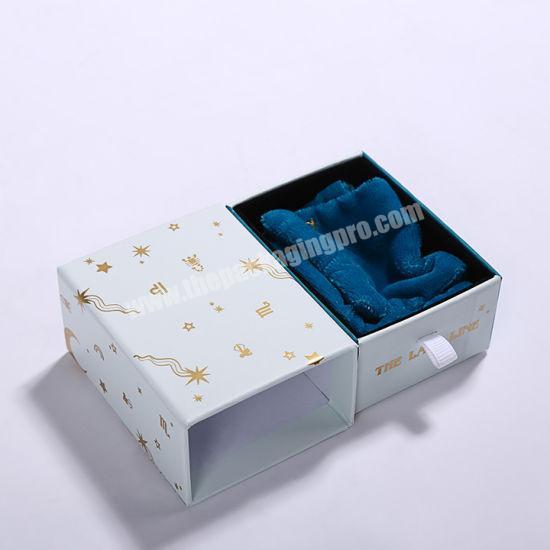 Customized Printed Handmade Drawer Clothing Candy Paper Birthday Party Gift Packing Box