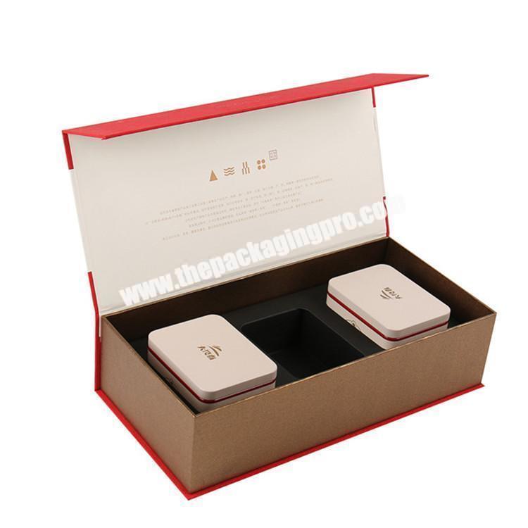 customized printed logo luxurious tea packaging box