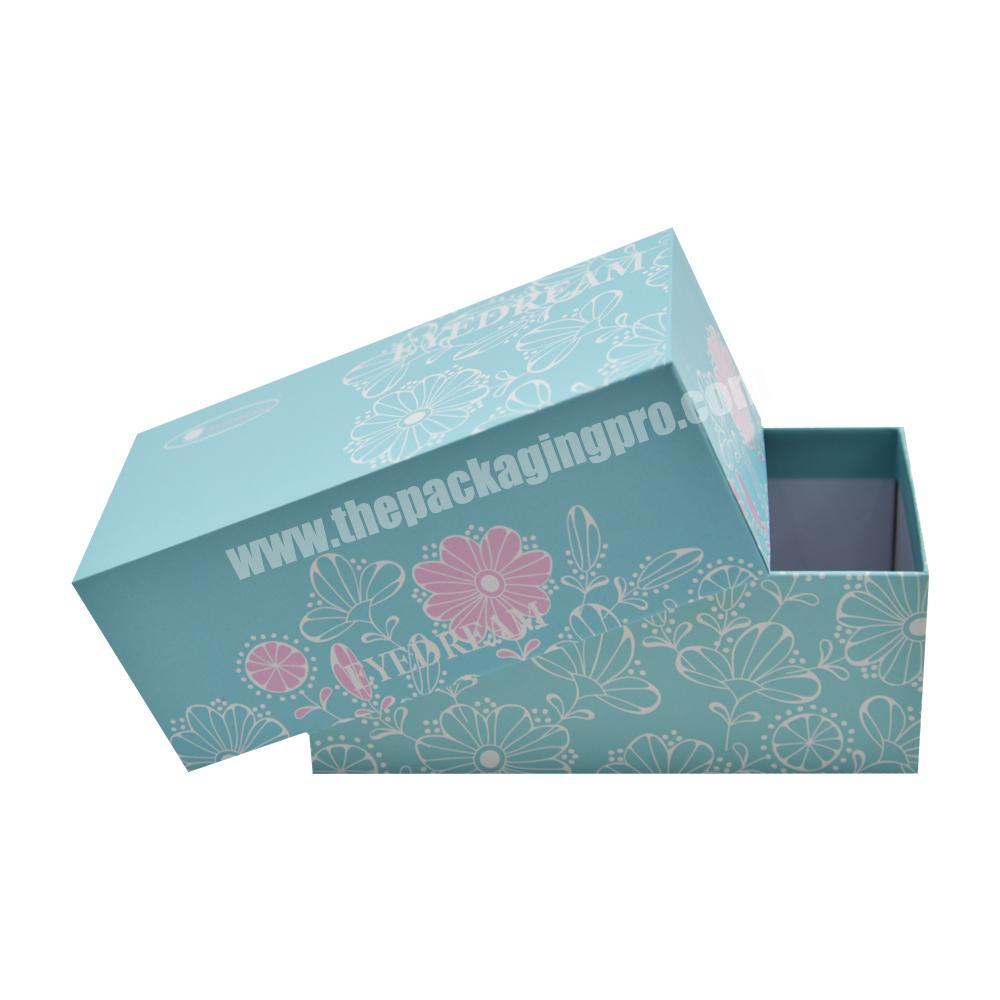 Customized printed logo Luxury hard cardboard packaging apparel scarf gift box