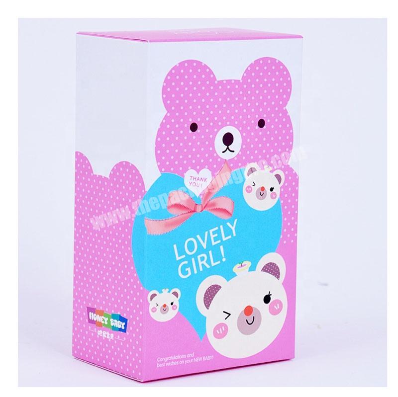 Customized printed Small Size Pink Paper Packaging Boxes sweet candy boxes for children
