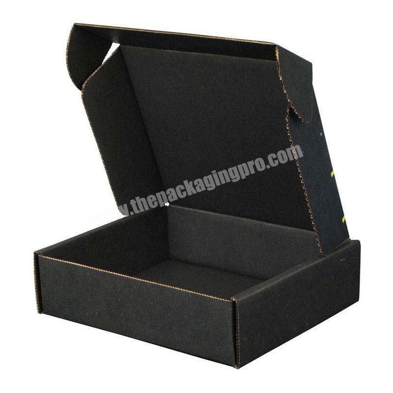 Customized Printing Black Corrugated Shipping Mailer Boxes