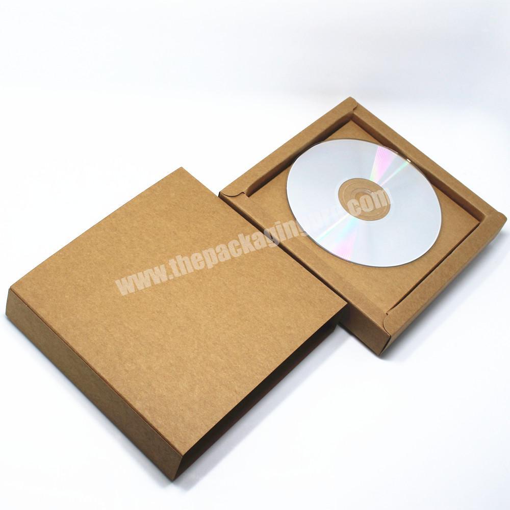Customized Printing factory price kraft paper CD sleeve  box