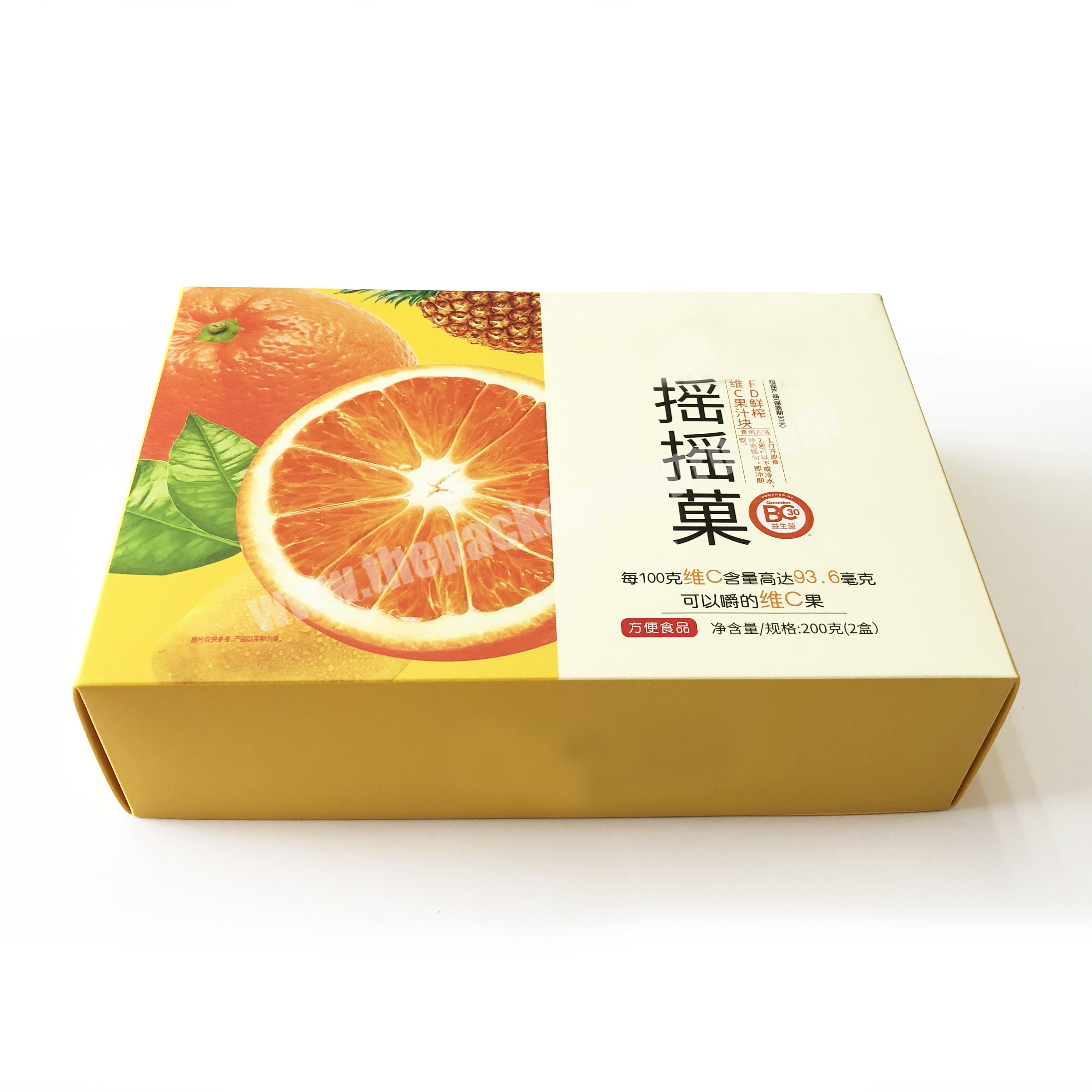 Customized Printing HOT Stamping  Logo packaging Boxes for Fruit food